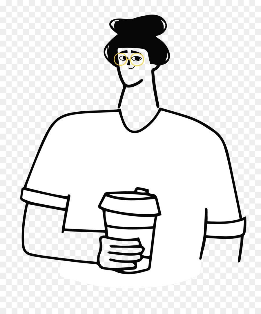 Persona Con Cafe，Beber PNG