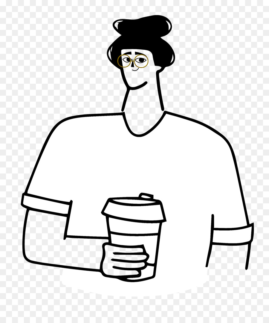 Persona Con Café，Beber PNG