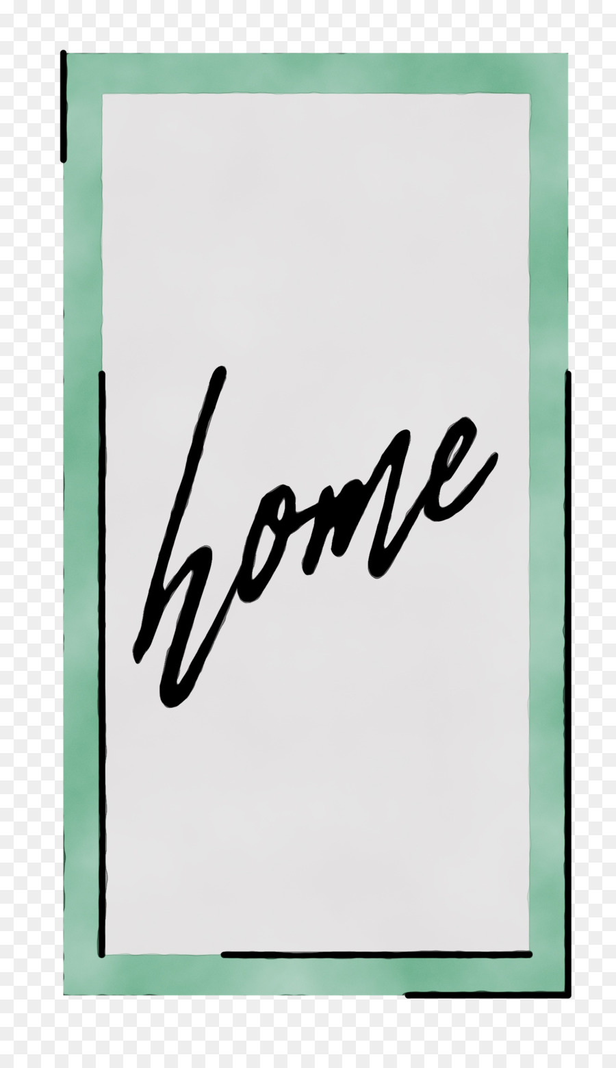 La Caligrafía，Verde PNG