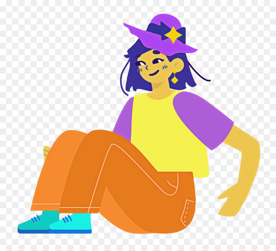 Persona Sentada，Dibujos Animados PNG