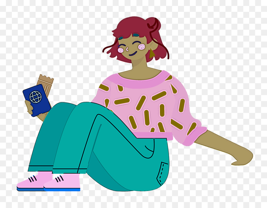 Chica Con Pasaporte，Viajar PNG