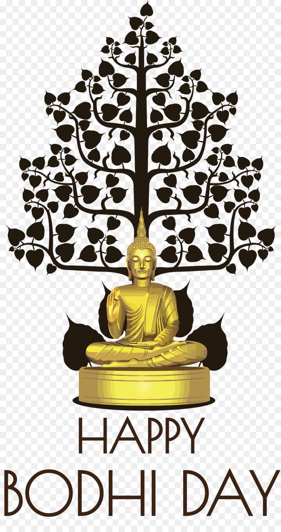 Árbol Bodhi Bodhgaya Bihar，La Calcomanía De Pared PNG