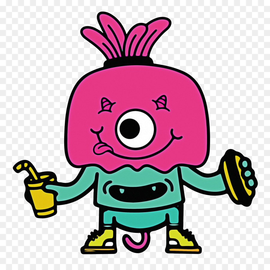 Monstruo Rosa，Dibujos Animados PNG