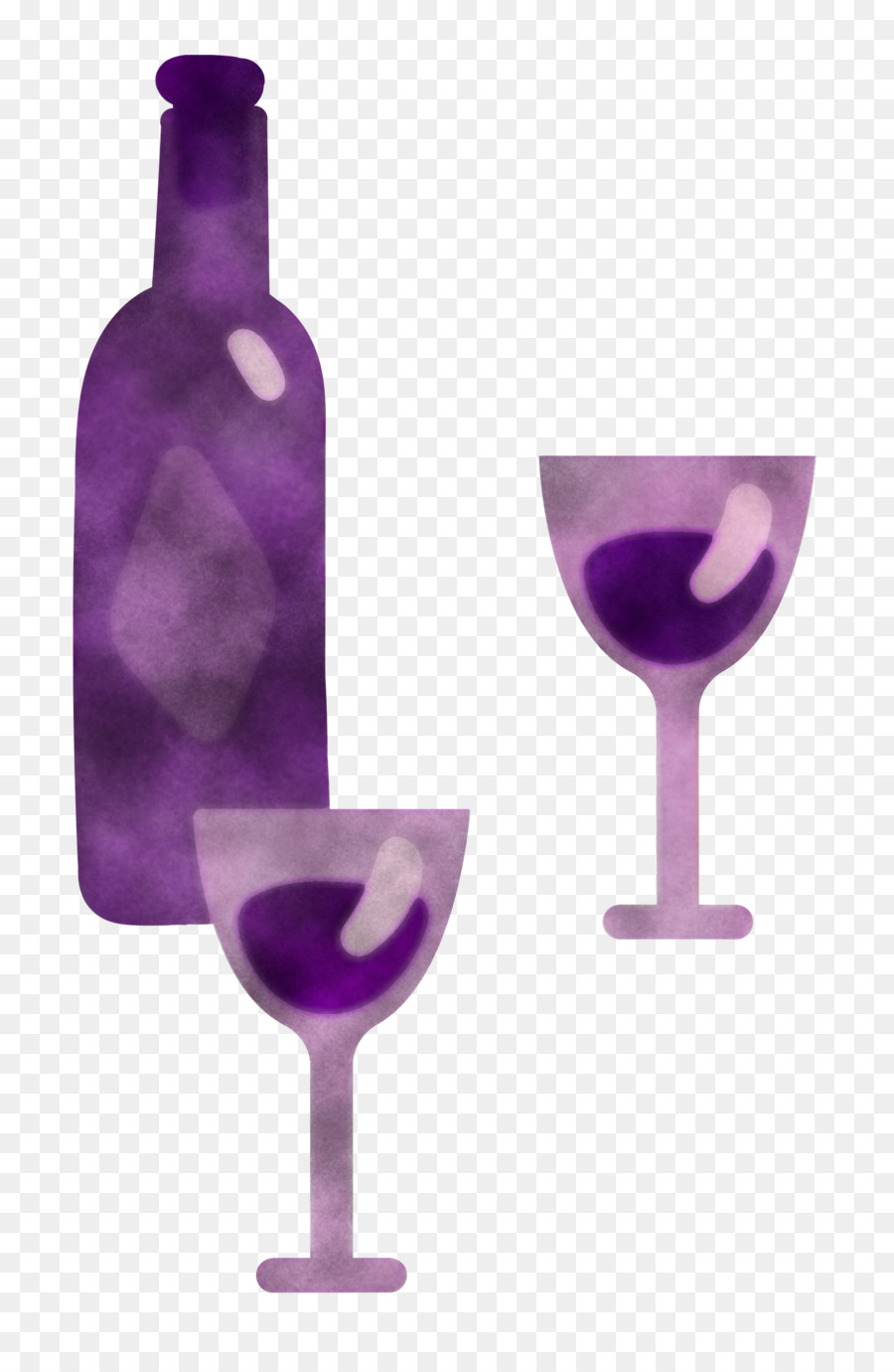 Copa De Vino，Botella De Vidrio PNG