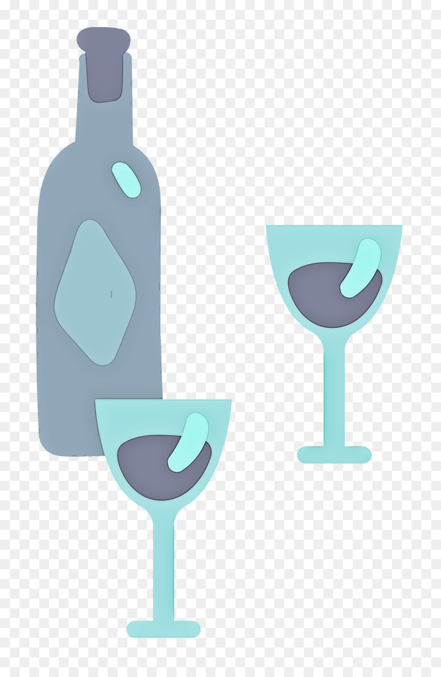 Copa De Vino，Botella De Vidrio PNG