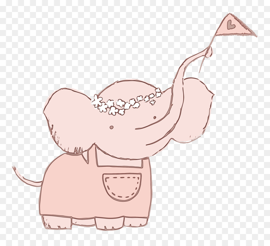 Elefante Dibujo，Azul PNG