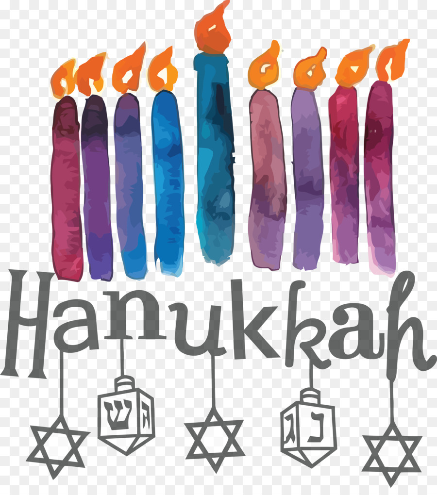 Arte De Línea，Hanukkah PNG