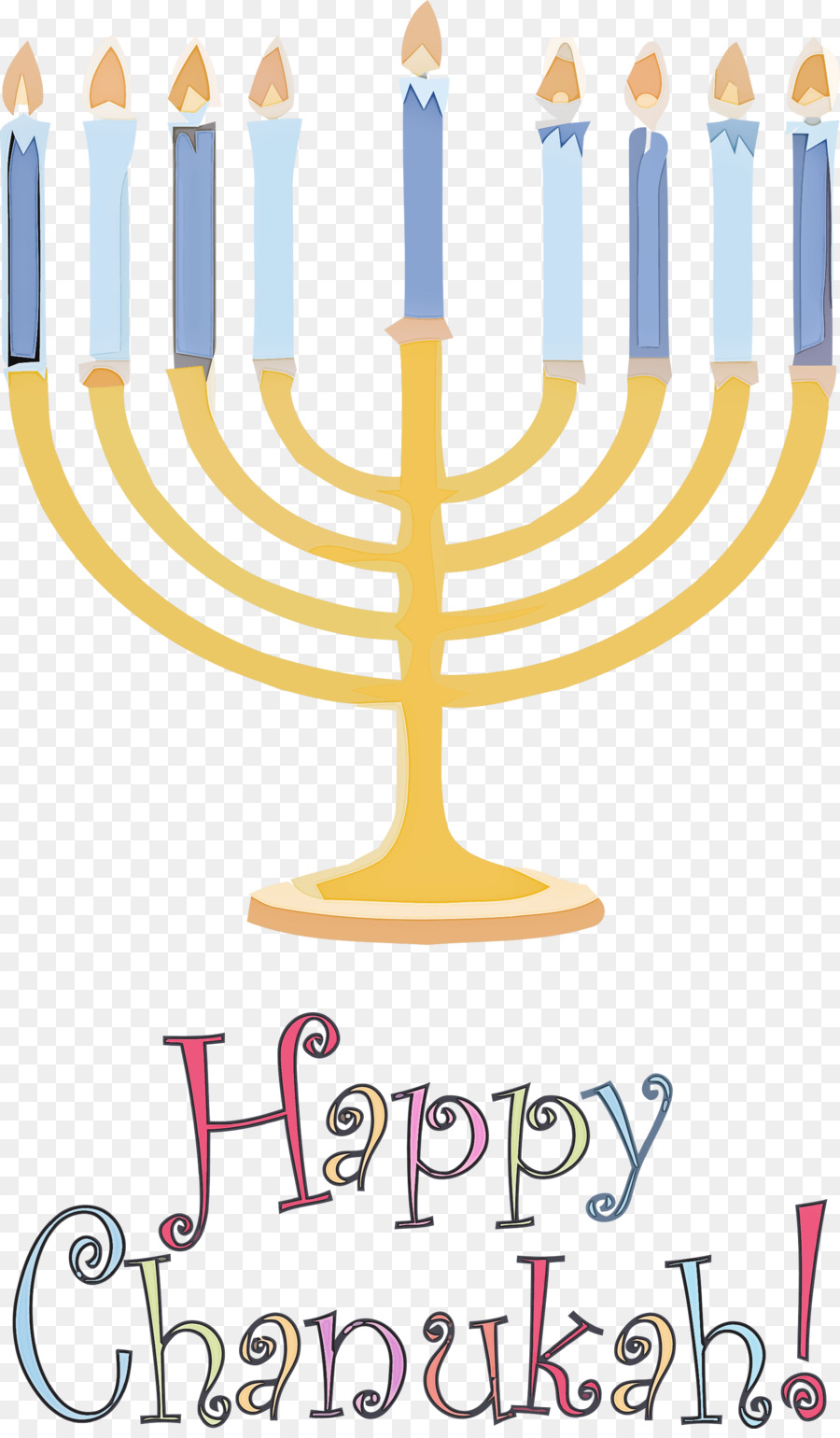 Hanukkah，Menorah Del Templo PNG