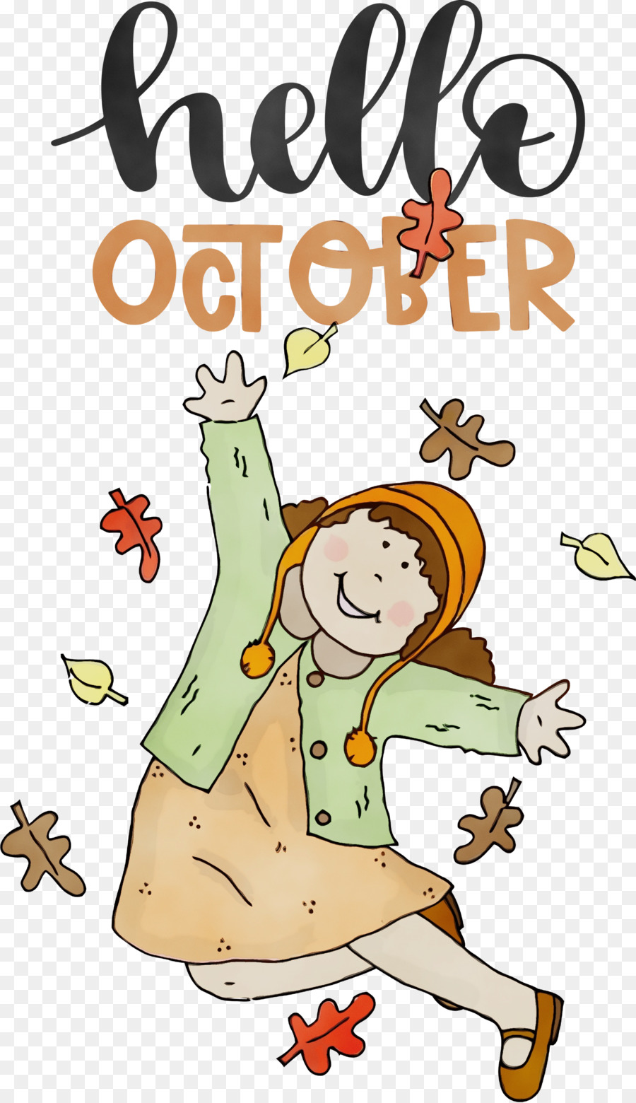 Hola Octubre，Otoño PNG