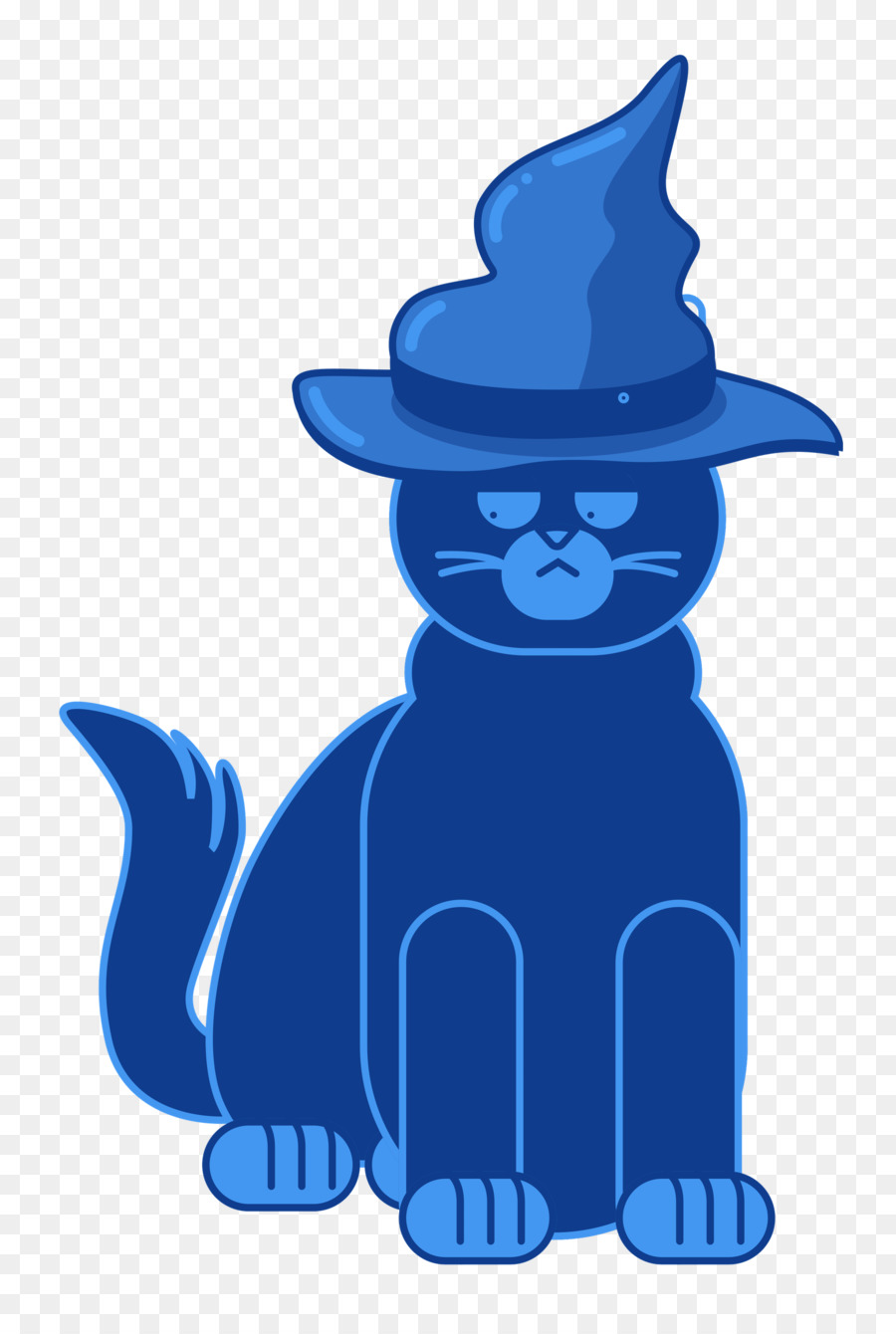 Gato Azul，Sombrero PNG