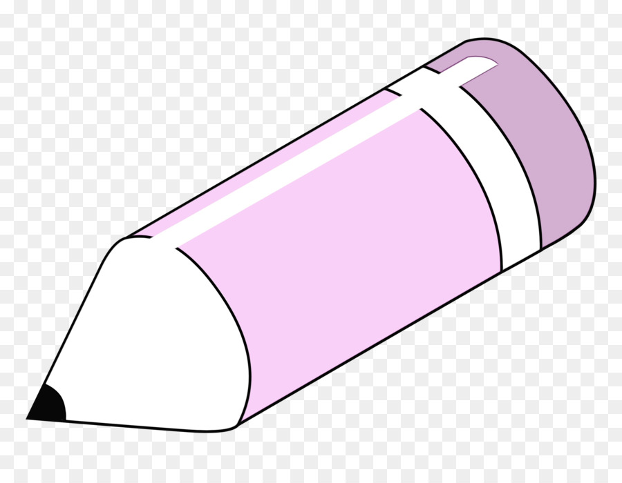 Lápiz Morado Y Crayón Naranja，Dibujo PNG