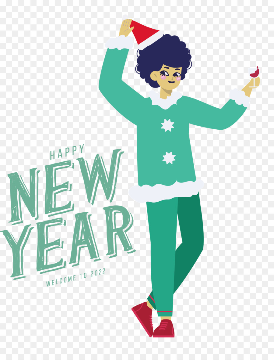 Celebración De Año Nuevo，Mujer PNG