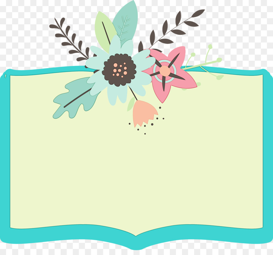 Libro Abierto，Flores PNG