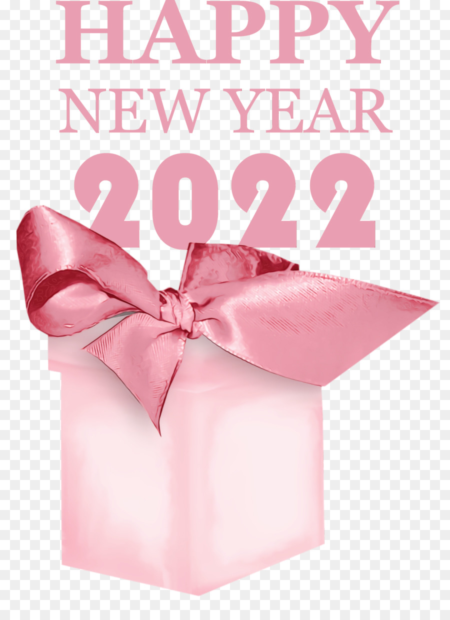 Caja De Regalo Rosa，Año Nuevo PNG