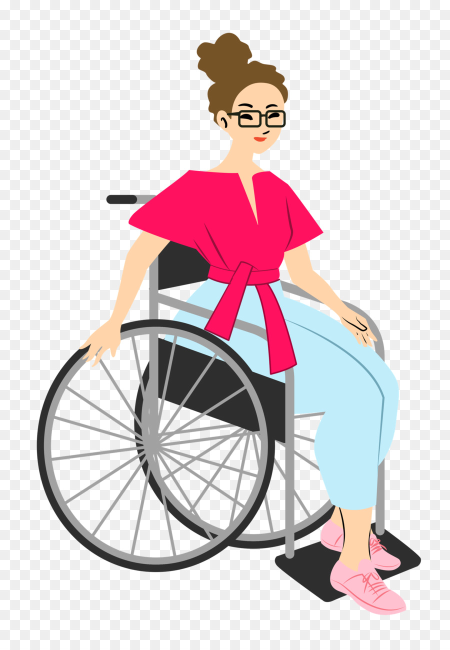 Mujer En Silla De Ruedas，Discapacidad PNG