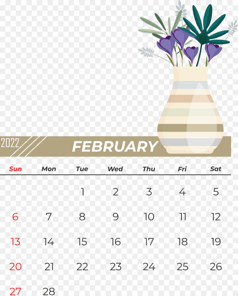 Calendario，Flores De Primavera De Jarrón PNG