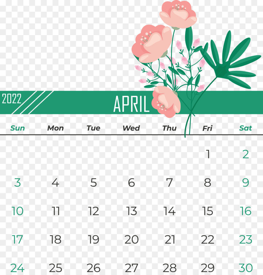 Calendario Abril，Mes PNG