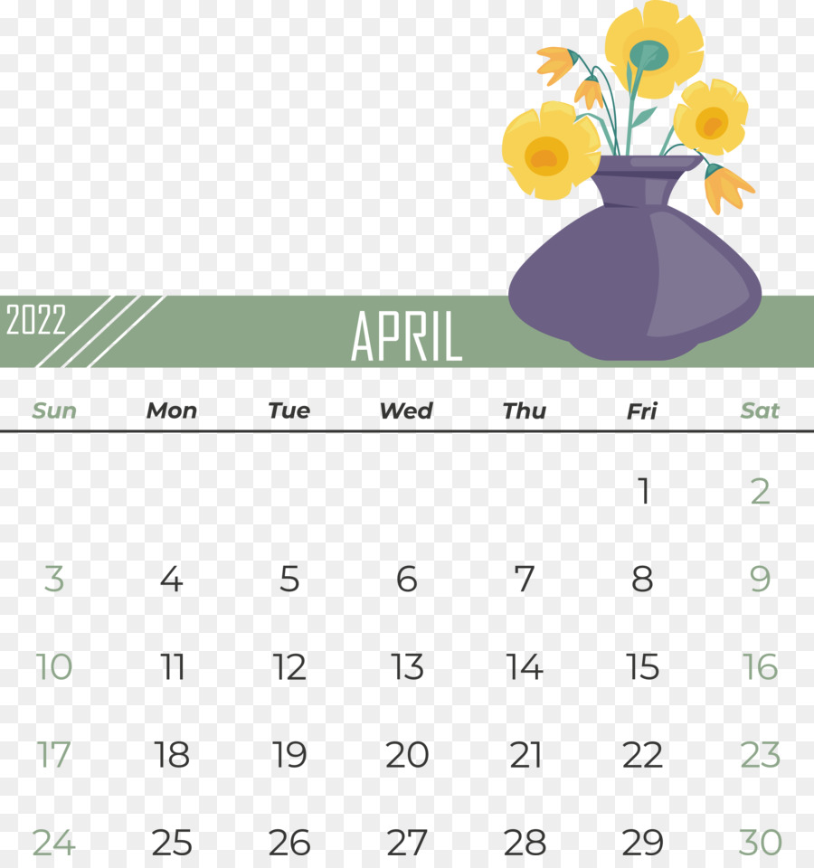 Calendario Abril，Mes PNG