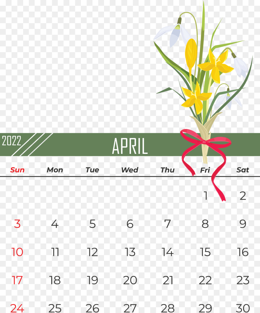 Flor，Calendario PNG