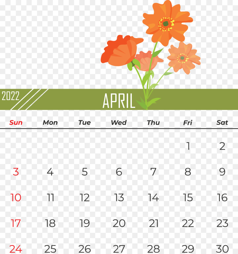 Calendario Abril，Mes PNG