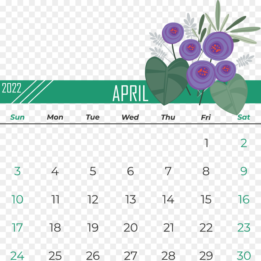 Calendario Abril，Mes PNG