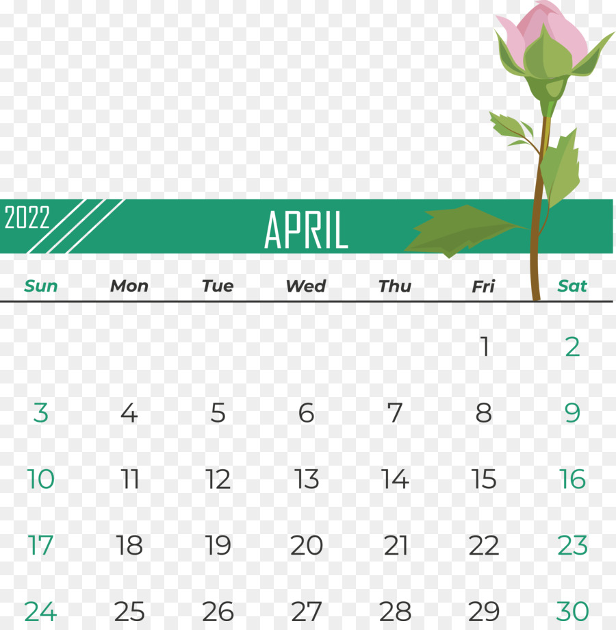 Calendario Abril，Mes PNG