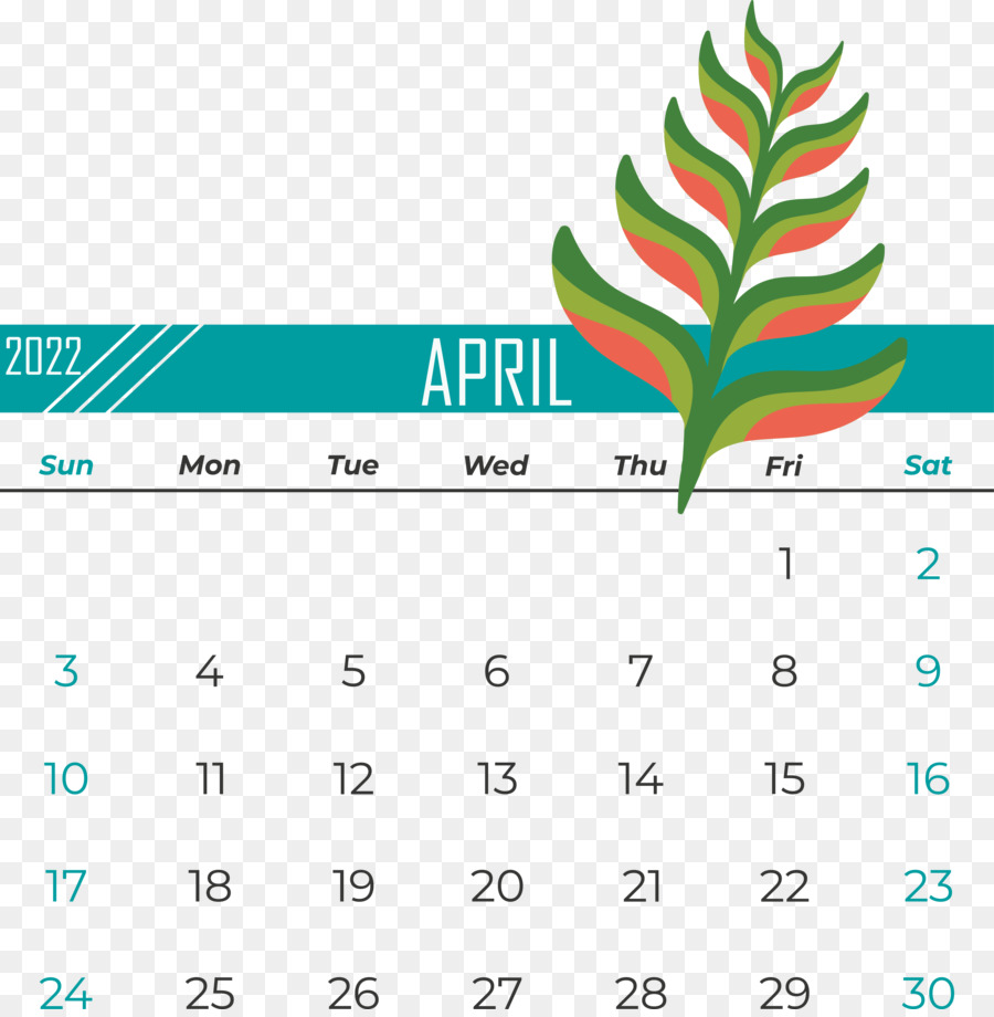 Calendario Abril，Fecha PNG