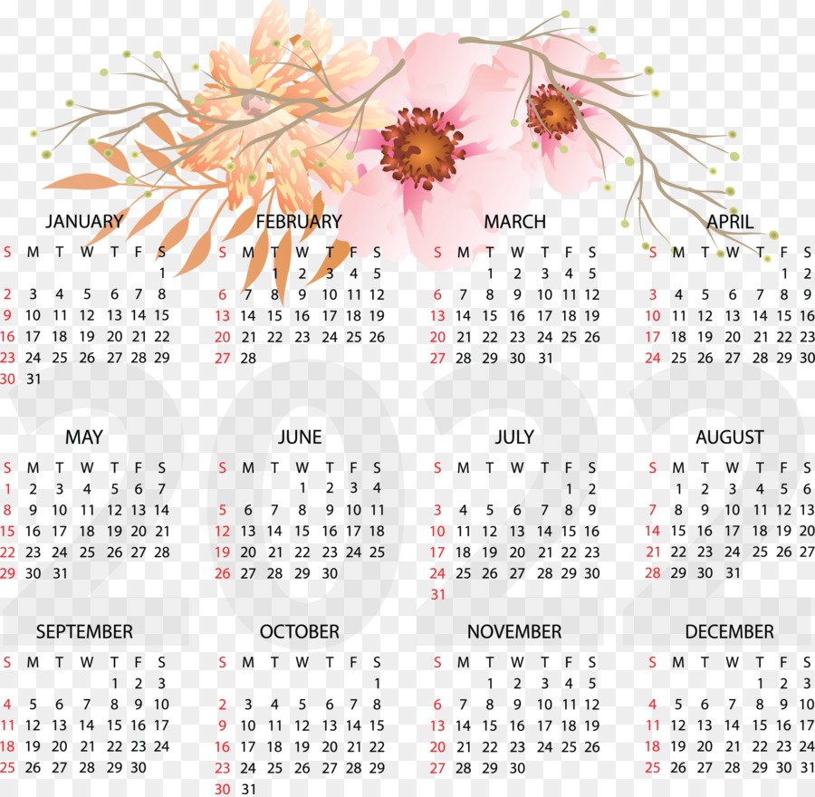 Calendario，Año Calendario PNG