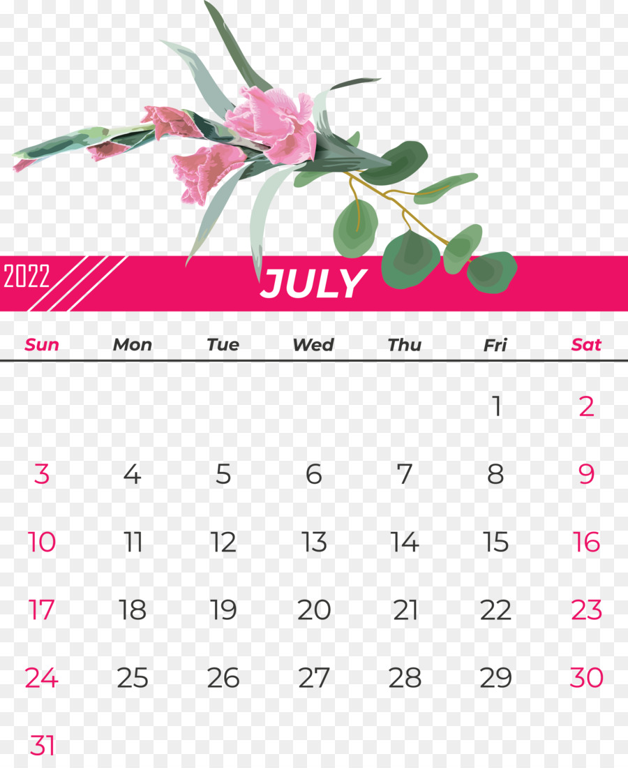 Calendario，Flor PNG