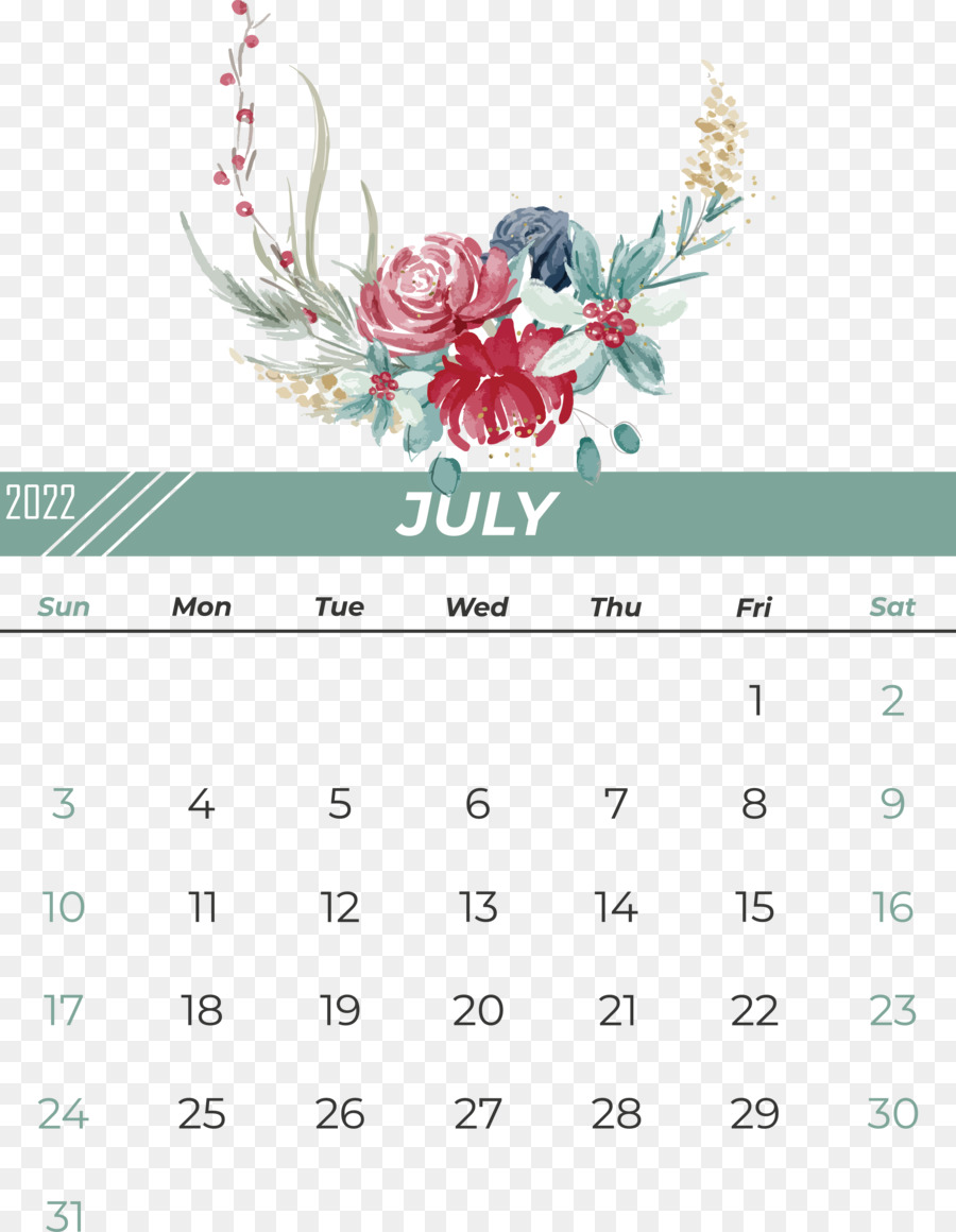 Flor，Calendario PNG