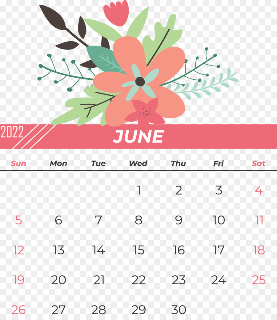 Calendario，Junio PNG