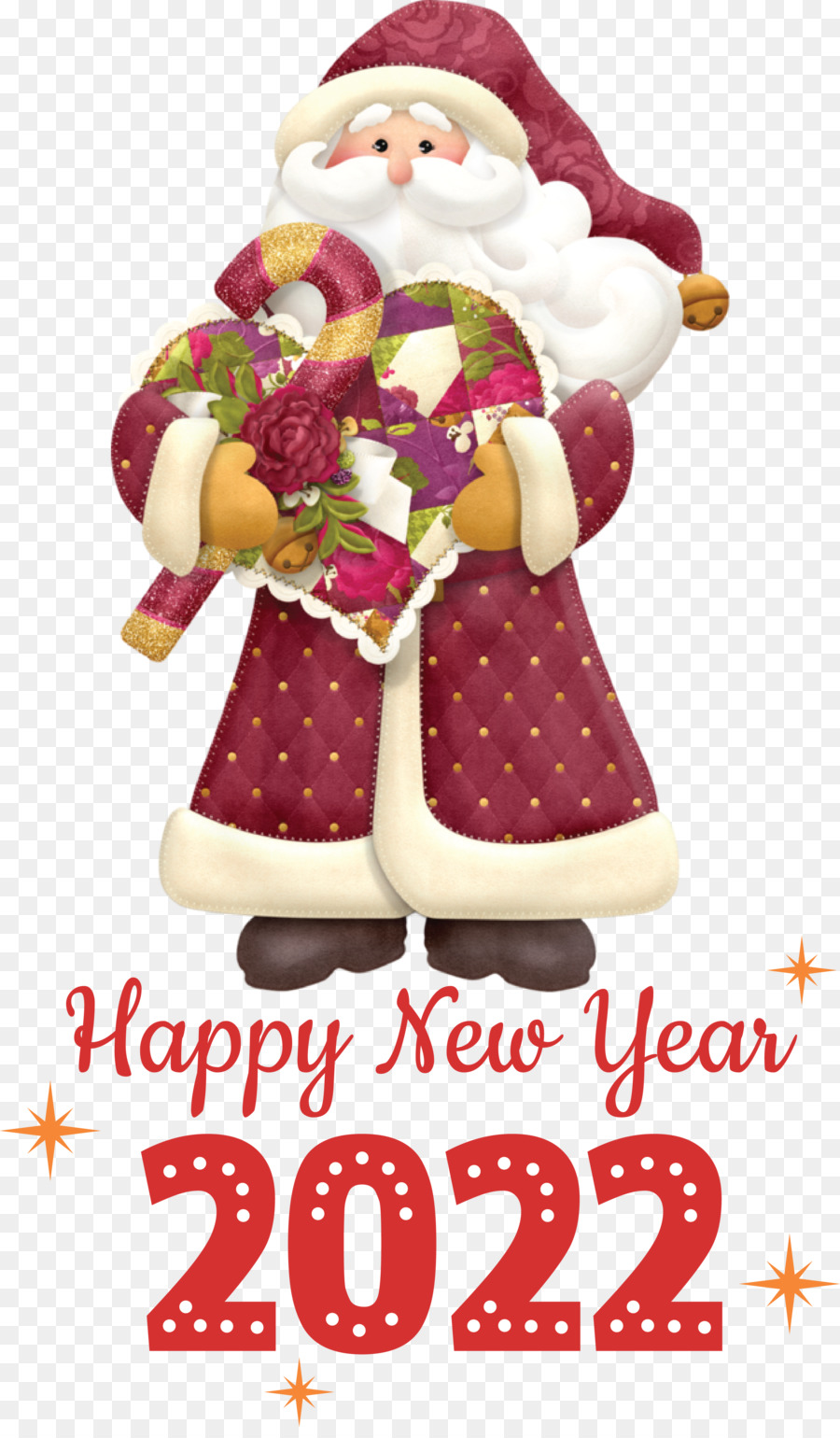 Año Nuevo 2022，La Señora Claus PNG