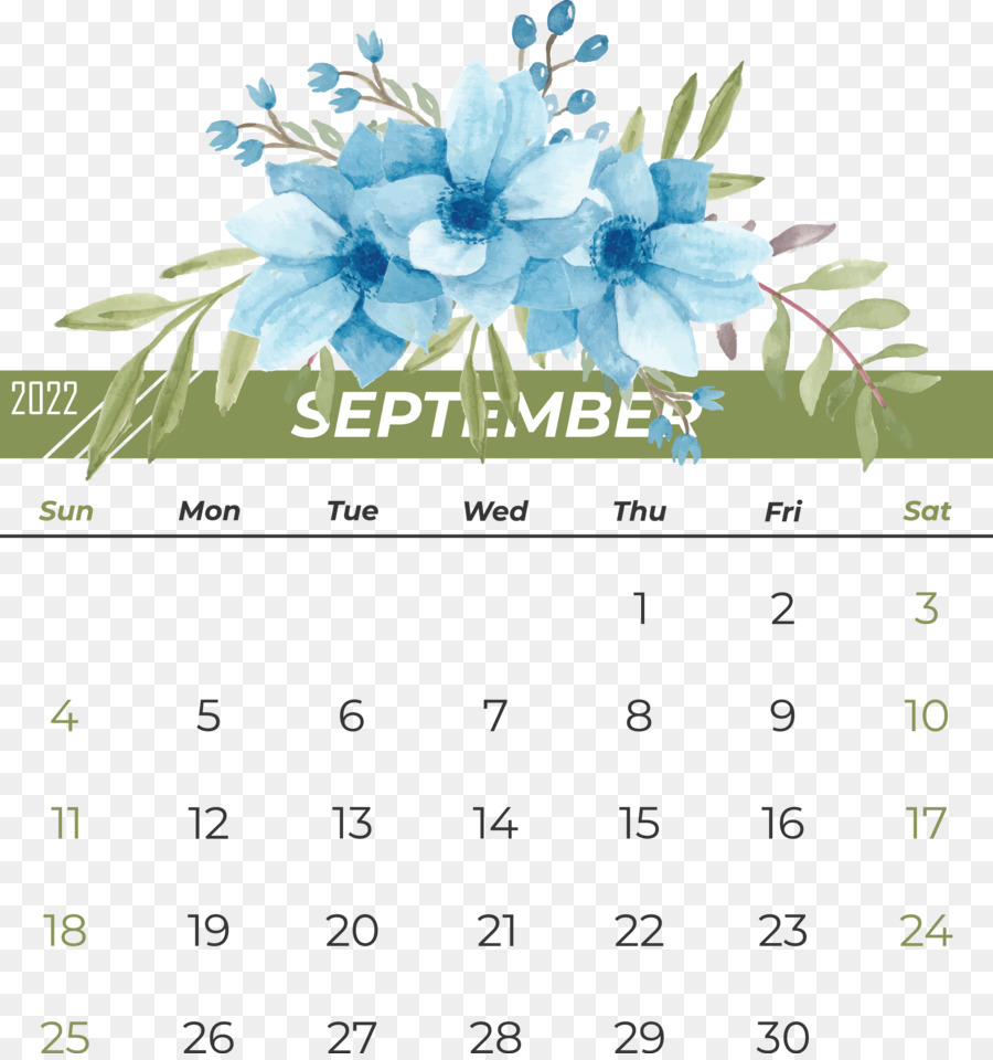 Calendario，Flor PNG