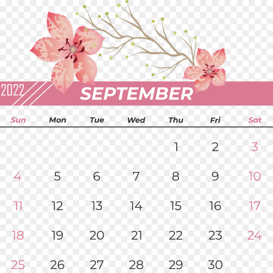 Calendario Septiembre，Mes PNG