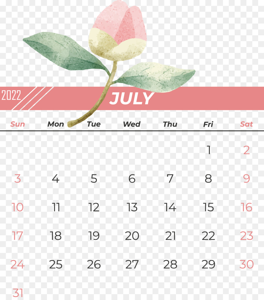 Calendario Julio，Mes PNG