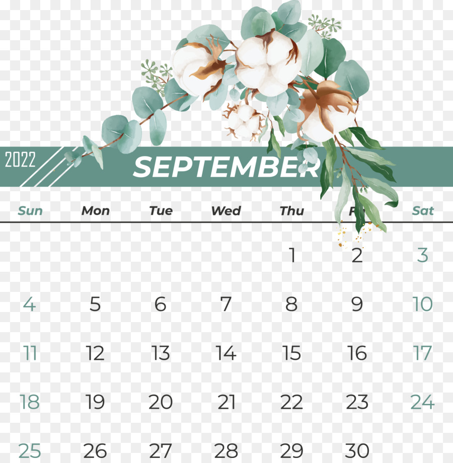 Calendario，Flor PNG