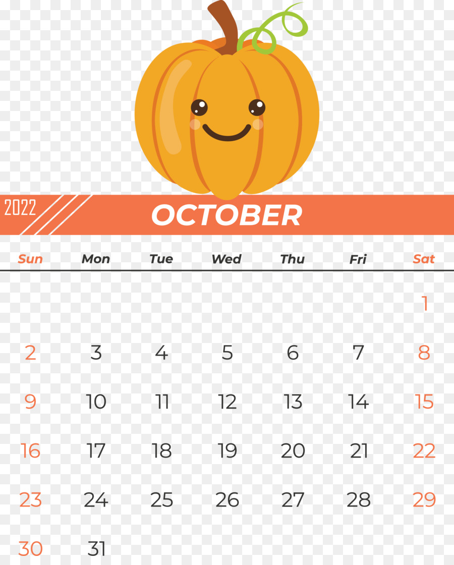 Calendario Octubre，Pastel PNG