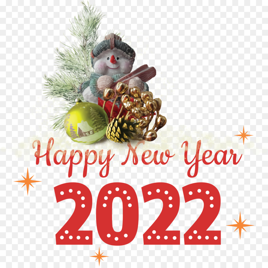 Año Nuevo 2022，Muñeco De Nieve PNG