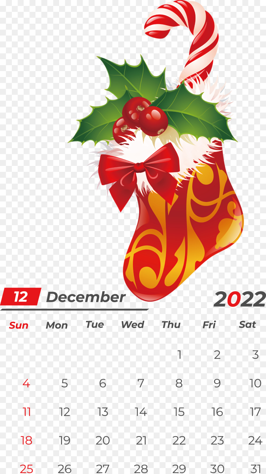 Decoración De La Navidad，Calendario PNG