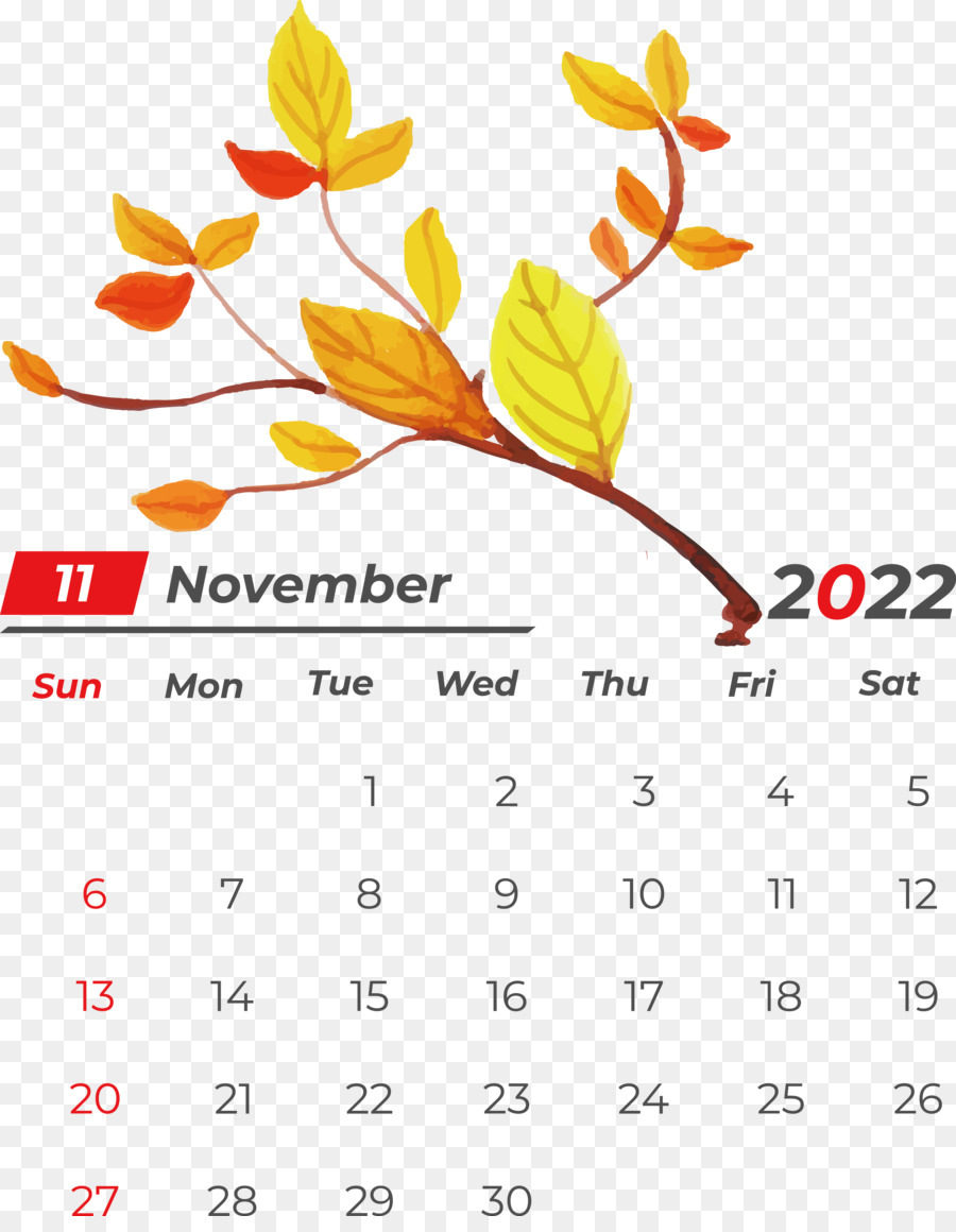 Calendario De Noviembre，Fechas PNG