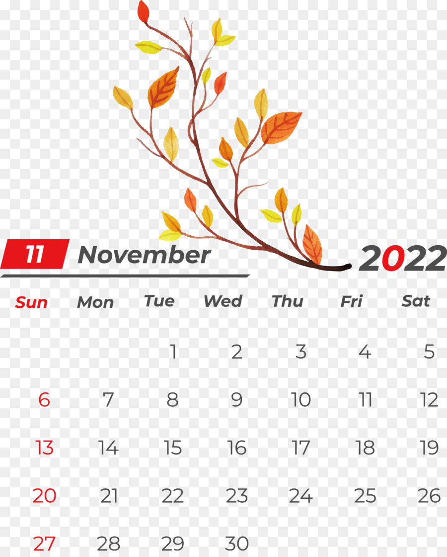 Calendario De Noviembre，Fechas PNG