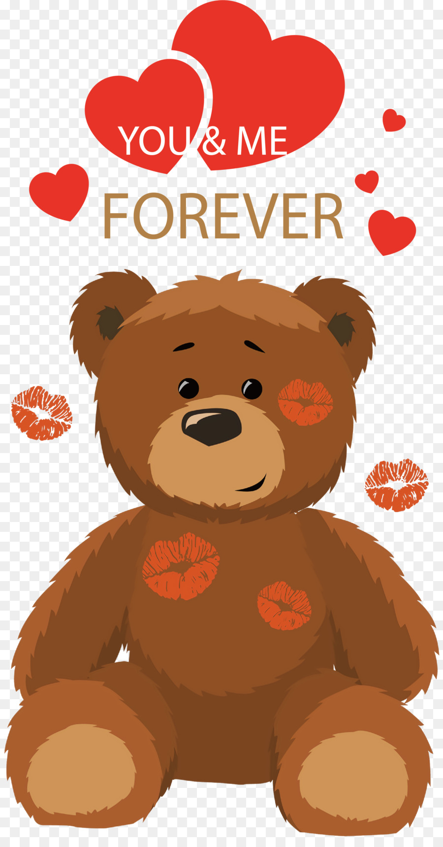 Lindo Osito De Peluche Con Corazones，Amar PNG