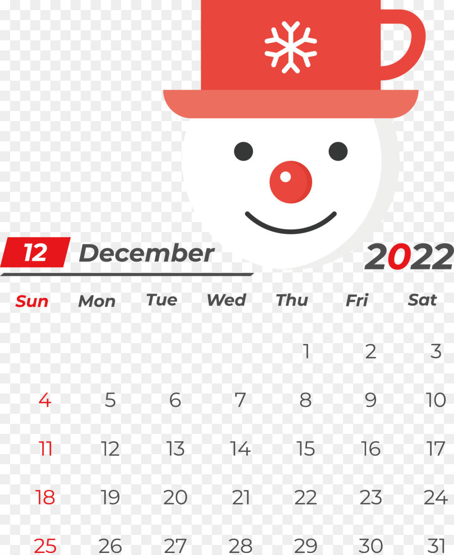 Calendario Diciembre，Mes PNG