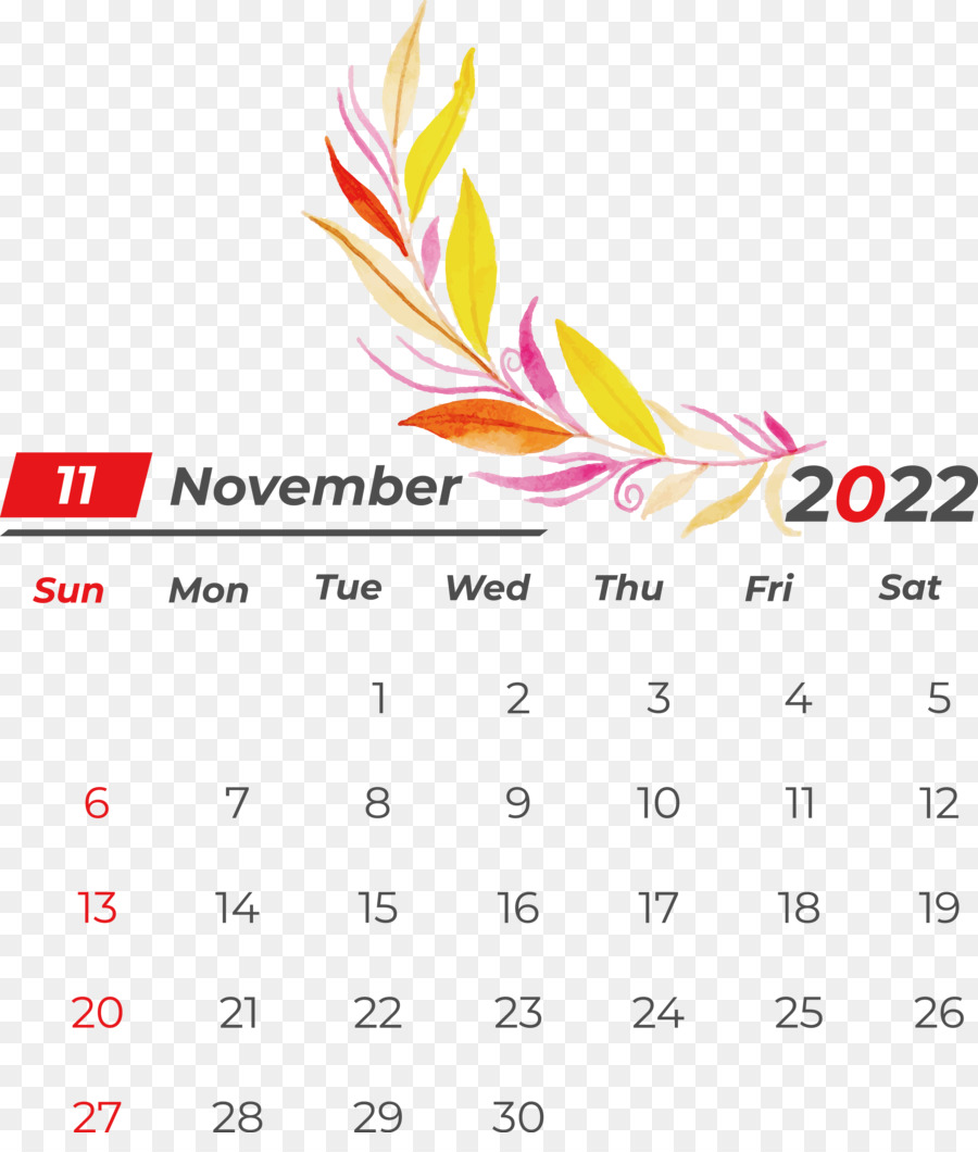 Calendario De Noviembre，Fechas PNG