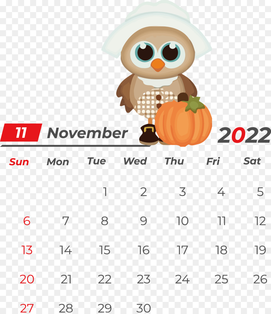 Calendario，Noviembre PNG