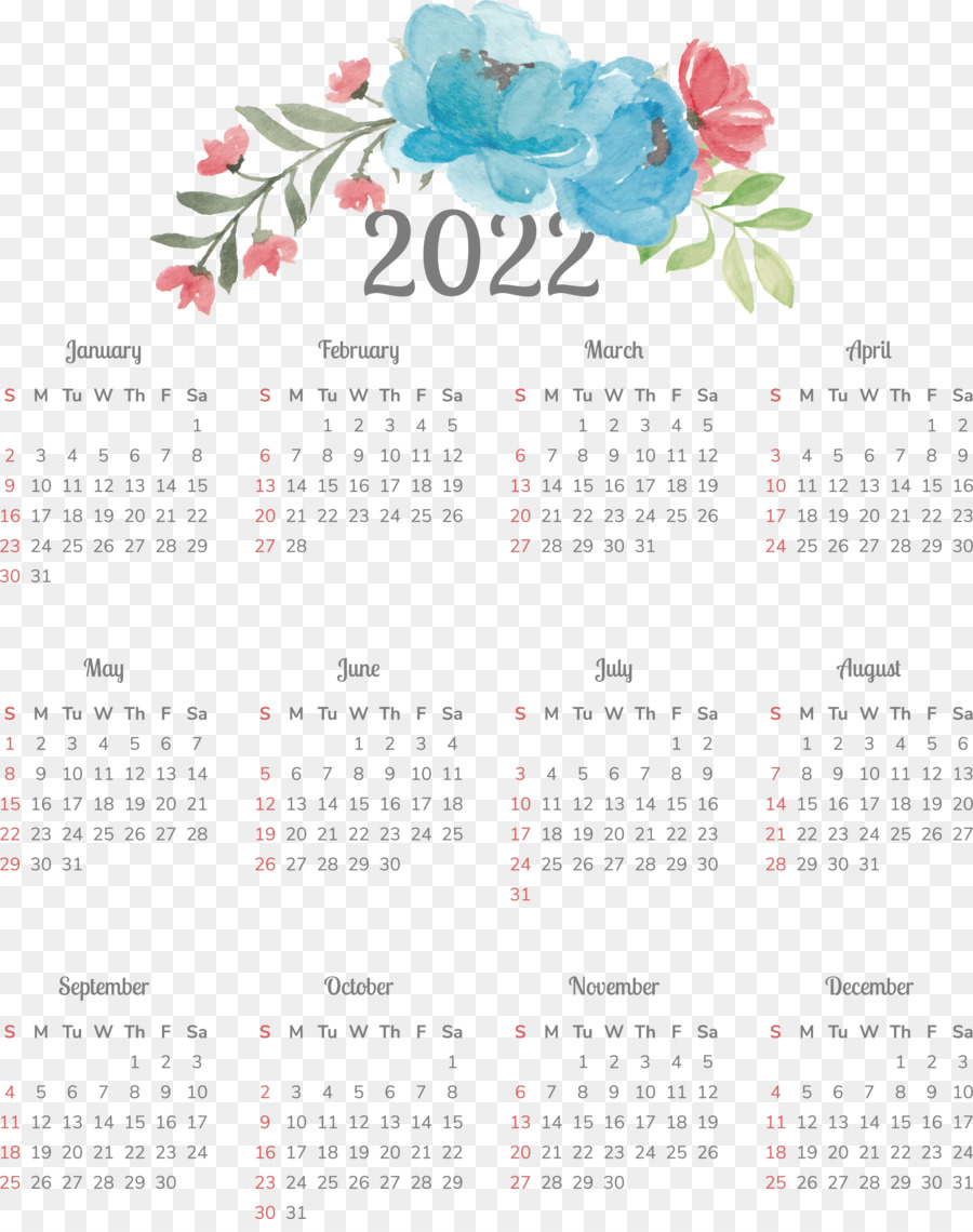 Calendario，Flor PNG