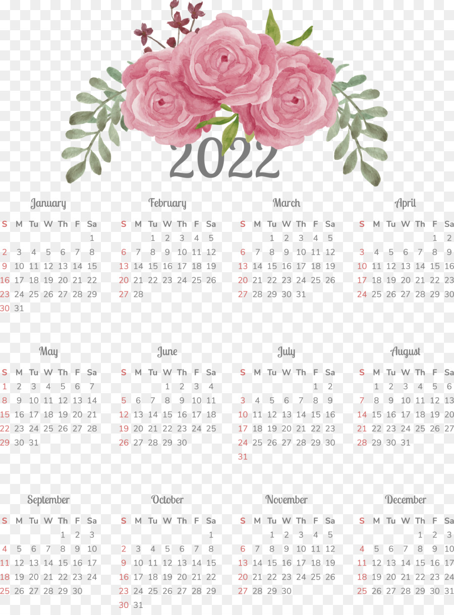 Calendario 2022，Fechas PNG