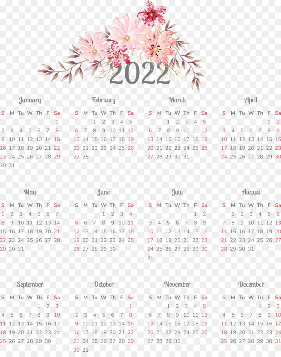 Calendario 2022，Fechas PNG