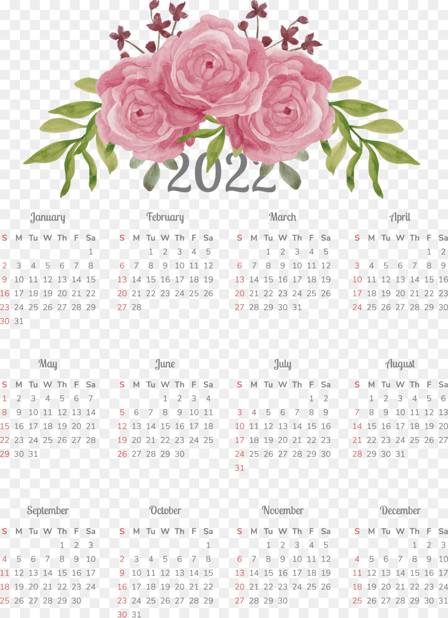 Calendario 2022，Fechas PNG