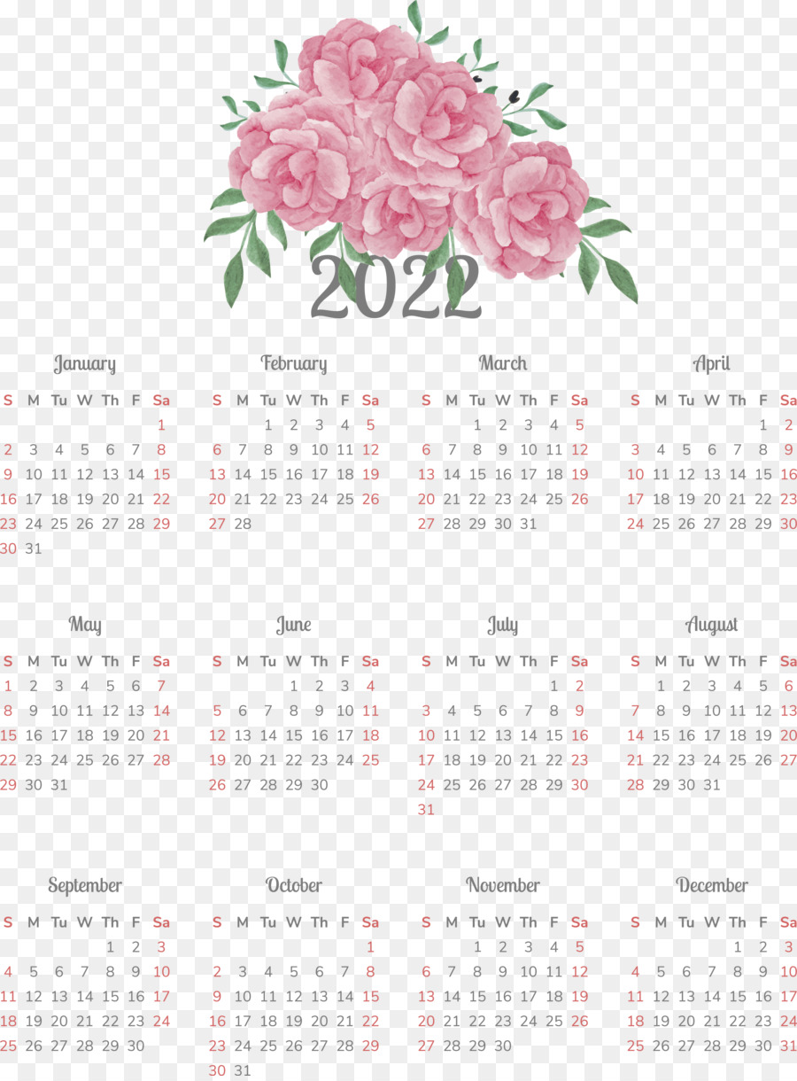 Calendario 2022，Fechas PNG